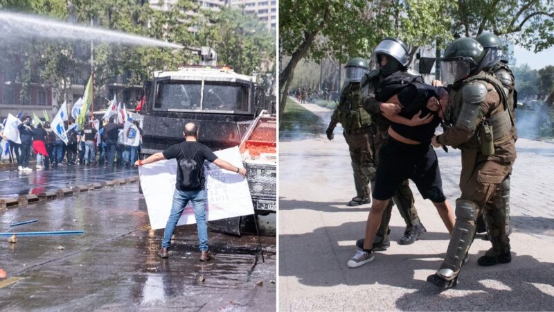 31 DETENIDOS deja marcha convocada por la CONFECH en la Región Metropolitana