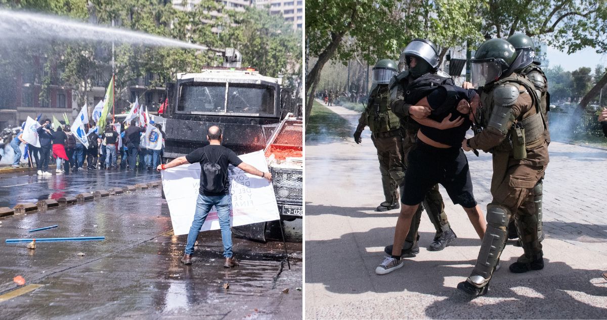 31 DETENIDOS deja marcha convocada por la CONFECH en la Región Metropolitana