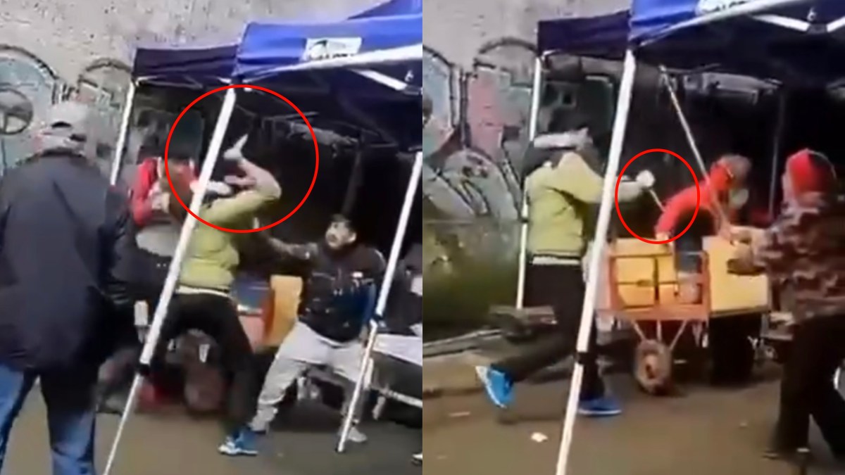 TERROR en feria de Lota: Sujeto termina APUÑALADO en medio de brutal RIÑA
