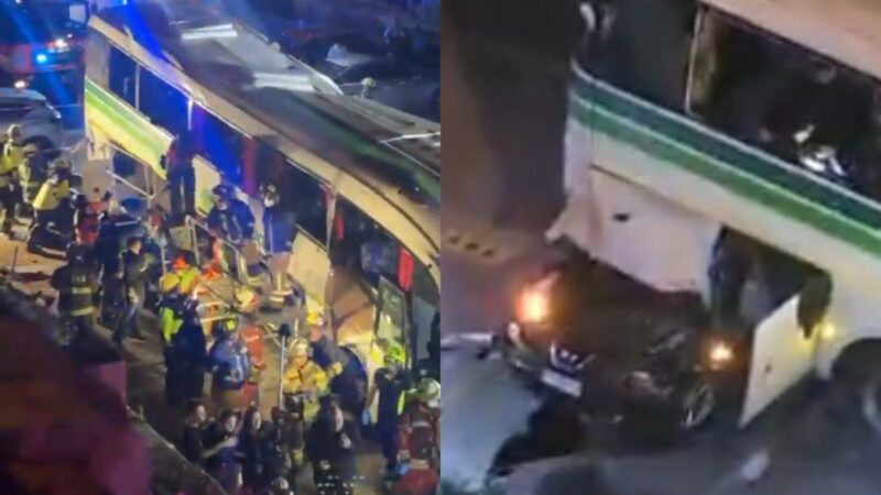 TRAGEDIA: Bus VOLCÓ desde cerro en VALPARAÍSO dejando un FALLECIDO y decenas de HERIDOS