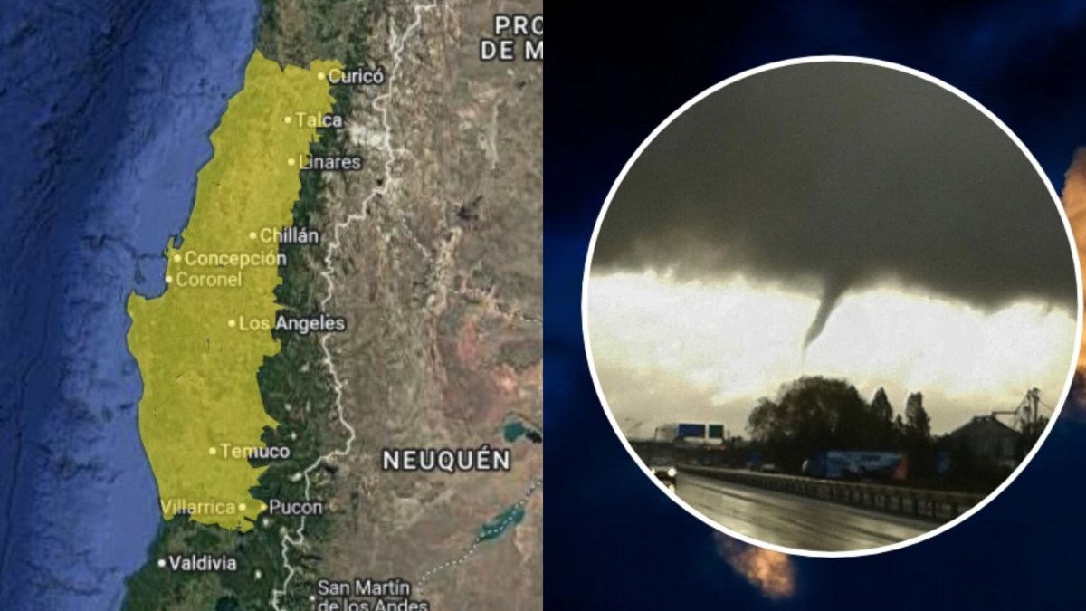 URGENTE: Advierten posibilidad de NUBES CONVECTIVAS con vientos TORNADICOS para el BIOBÍO y otras 3 REGIONES