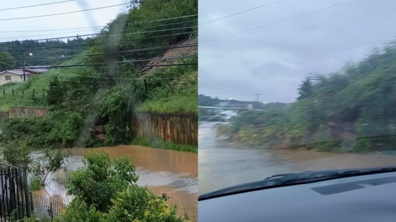 URGENTE: DERRUMBE de cerro afecta al sector HIGUERAS de Talcahuano
